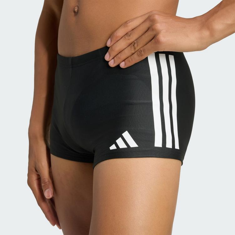 adidas adidas 3S BOXER-BADEHOSE Badehose Herren - Black / White - 0 | SportScheck