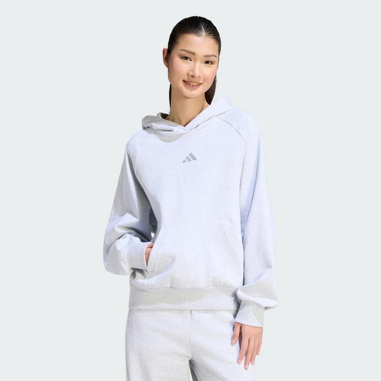 adidas adidas ADIDAS KIT HOODIE, KLEINES LOGO Hoodie Damen - Light Grey Heather - 0 | SportScheck