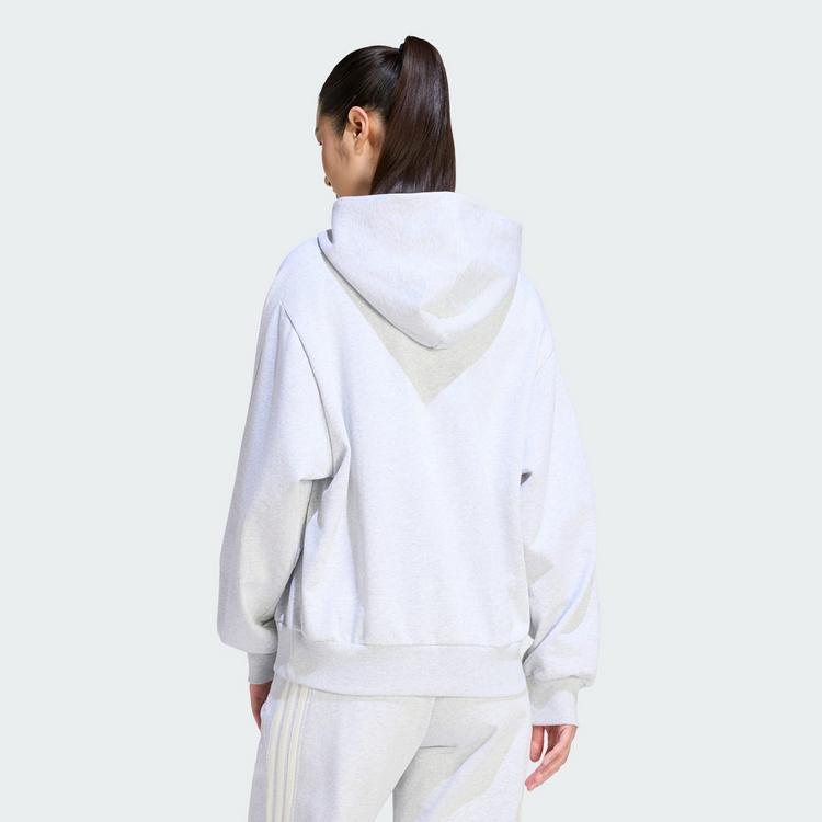 adidas adidas ADIDAS KIT HOODIE, KLEINES LOGO Hoodie Damen - Light Grey Heather - 1 | SportScheck