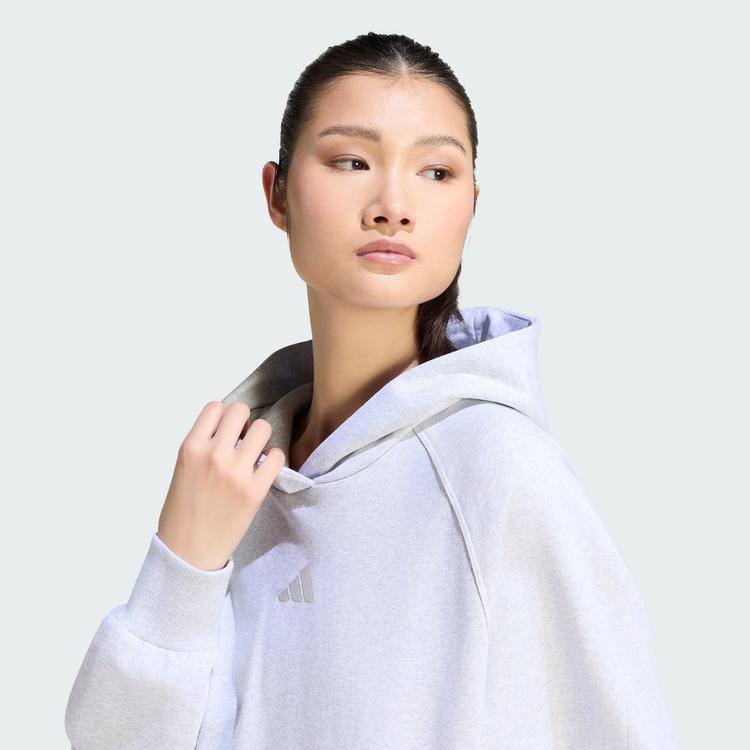 adidas adidas ADIDAS KIT HOODIE, KLEINES LOGO Hoodie Damen - Light Grey Heather - 0 | SportScheck