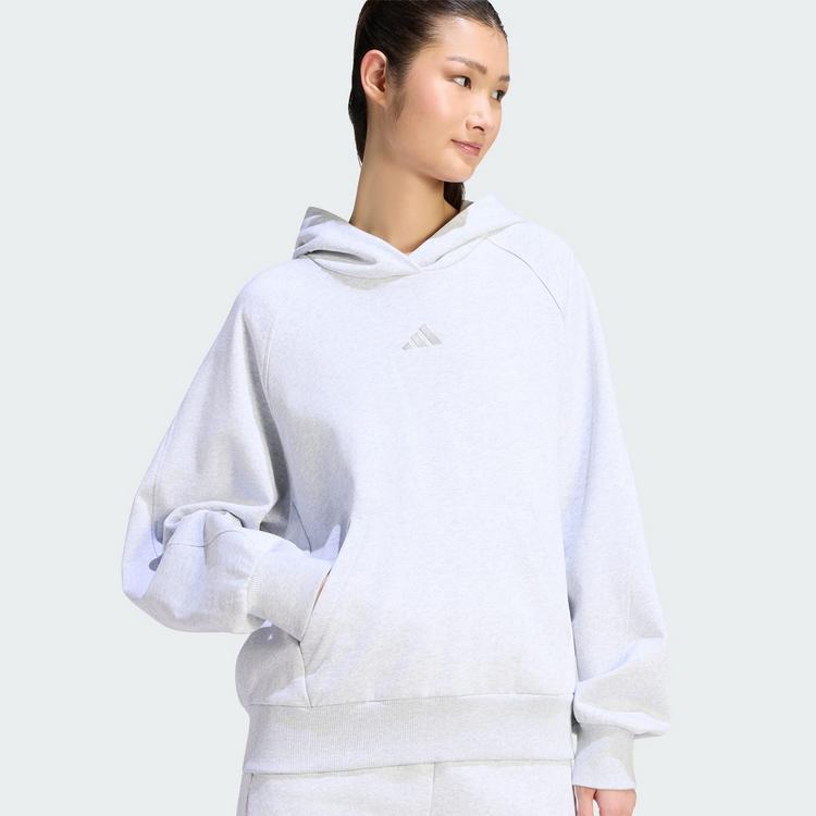 adidas adidas ADIDAS KIT HOODIE, KLEINES LOGO Hoodie Damen - Light Grey Heather - 1 | SportScheck