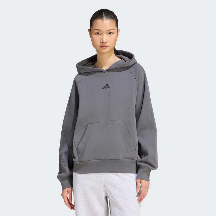 adidas adidas ADIDAS KIT HOODIE, KLEINES LOGO Hoodie Damen - Grey Five - 0 | SportScheck