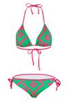BECO BEERMANN Inka Graphic Bikini Set Damen - pink-gr&uuml;n
