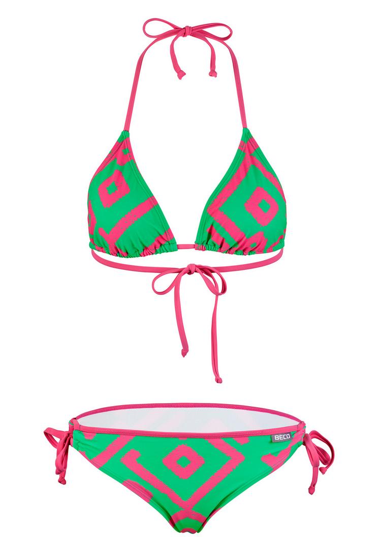 BECO BEERMANN BECO BEERMANN Inka Graphic Bikini Set Damen - pink-gr&uuml;n - 0 | SportScheck