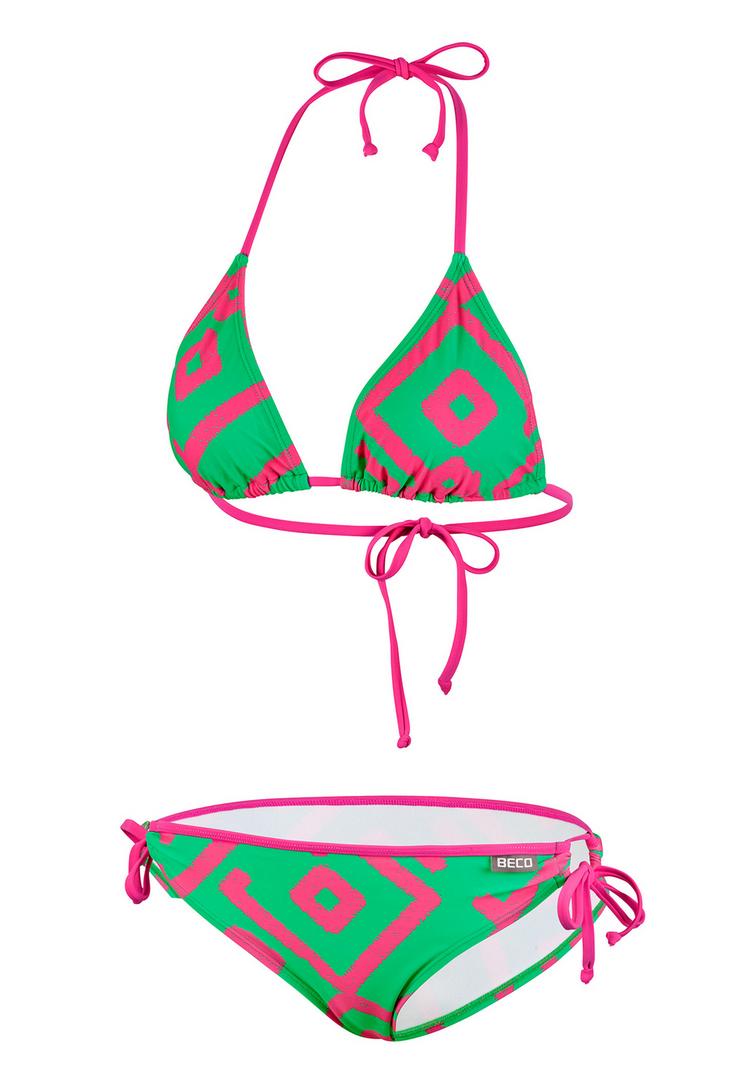 BECO BEERMANN BECO BEERMANN Inka Graphic Bikini Set Damen - pink-gr&uuml;n - 0 | SportScheck