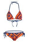 BECO BEERMANN Inka Graphic Bikini Set Damen - blau-orange