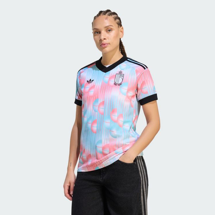 adidas adidas Belgien 26 Ausw&auml;rtstrikot Trikot Damen - Frozen Blue / Black - 0 | SportScheck