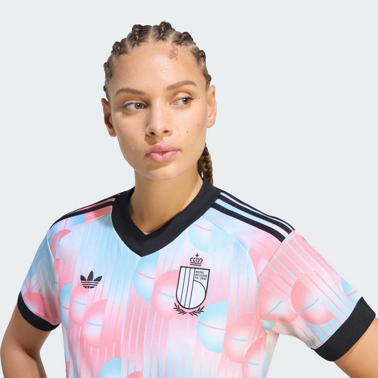 adidas adidas Belgien 26 Ausw&auml;rtstrikot Trikot Damen - Frozen Blue / Black - 1 | SportScheck