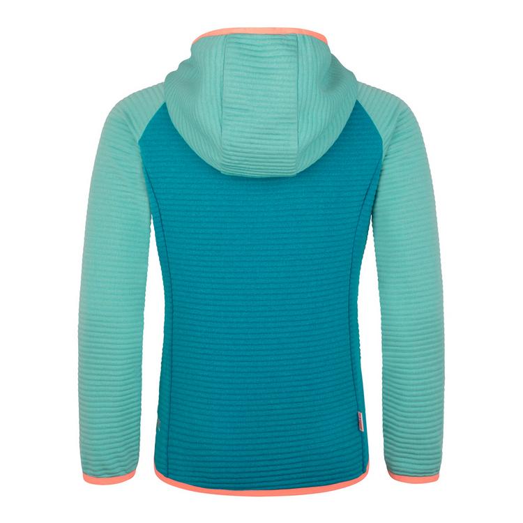 Trollkids Trollkids Sirdal Fleecejacke M&auml;dchen - aqua nebel-hafenblau-milder pfirsich - 0 | SportScheck