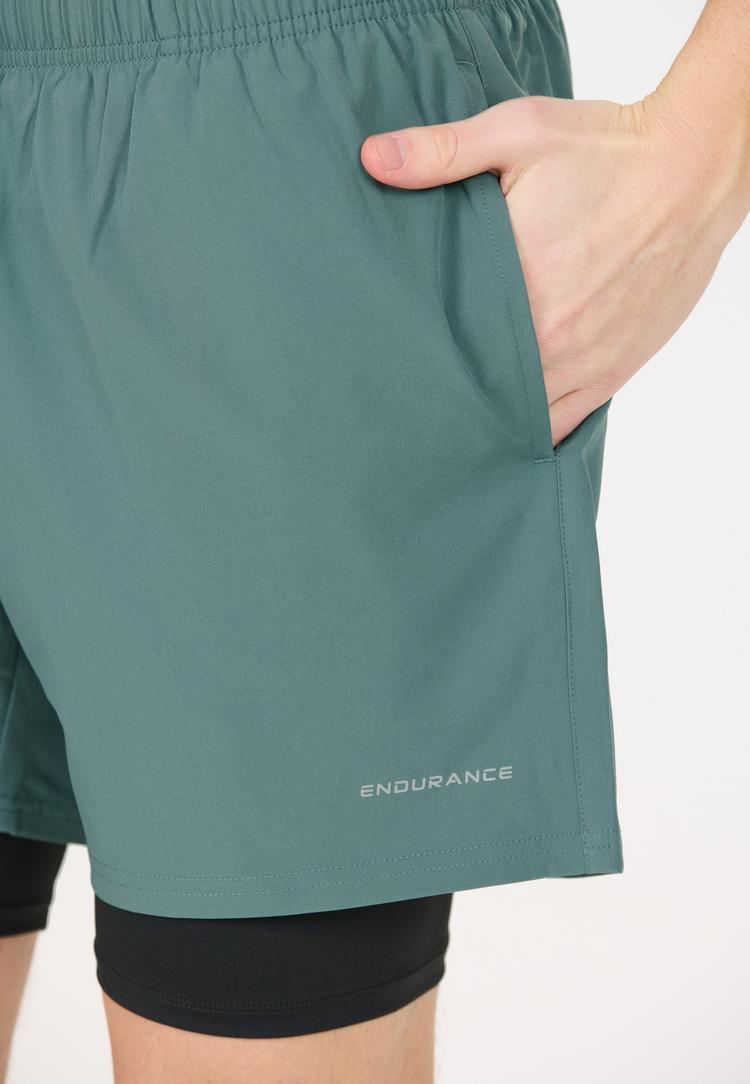 Endurance Endurance Kros Funktionsshorts Herren - 3100 Silver Pine - 3 | SportScheck