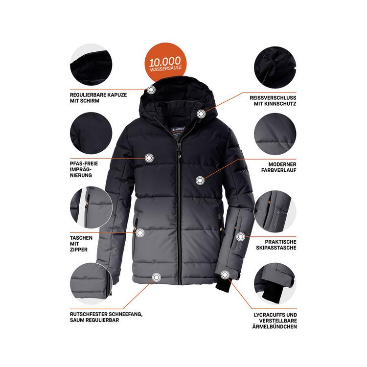 KILLTEC KILLTEC KSW 382 BYS QLTD JCKT Skijacke Jungen - Grau0618 - 3 | SportScheck