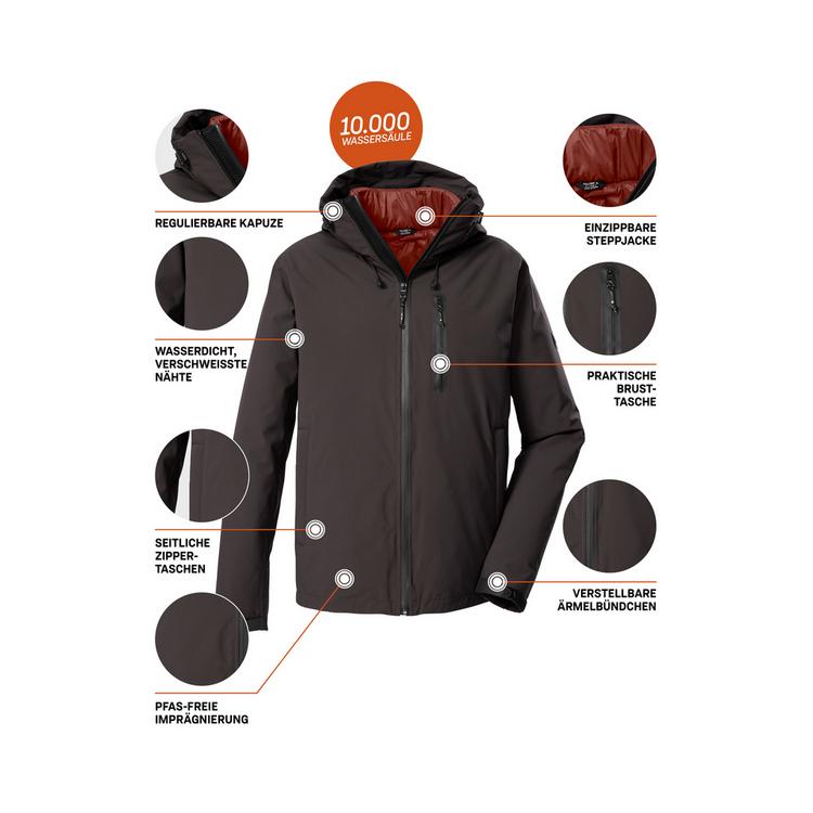 KILLTEC KILLTEC KOW 95 MN JCKT Funktionsjacke Herren - Braun5941 - 6 | SportScheck
