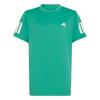 adidas Club Tennis 3-Streifen Kids T-Shirt Poloshirt Kinder - Semi Court Green