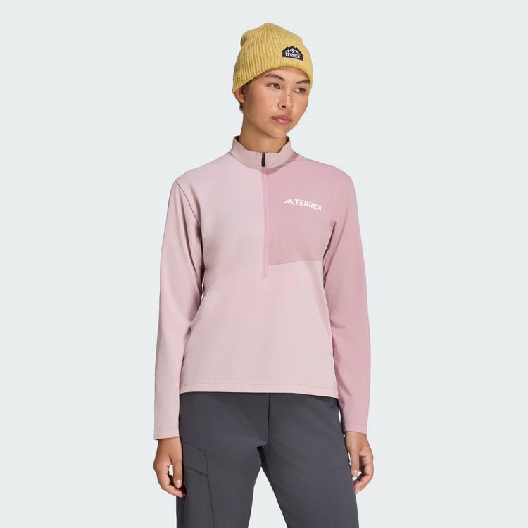 adidas adidas TERREX Multi Climacool 1/2 Zip Funktionsshirt Damen - Dual Lilac / Magic Mauve - 0 | SportScheck