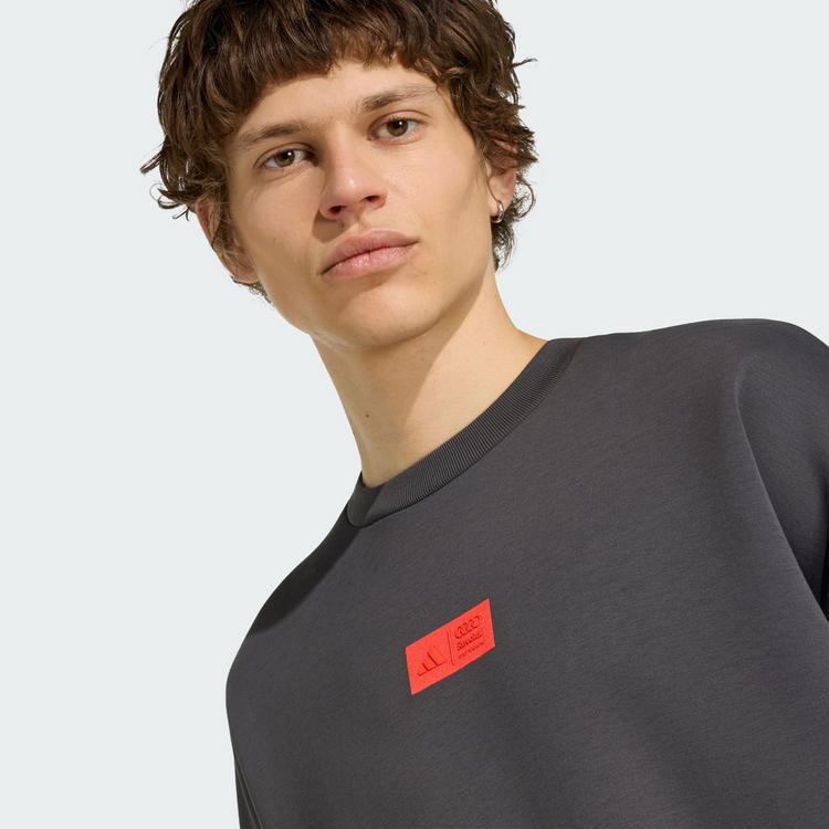adidas adidas AUDI REVOLUT F1 TEAM ELEVATED CREW Funktionstop Herren - Utility Black / Hi-Res Red - 0 | SportScheck