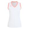 adidas Quickset &auml;rmelloses Volleyballtrikot Funktionstank Damen - White / Frozen Turbo / Solar Turbo