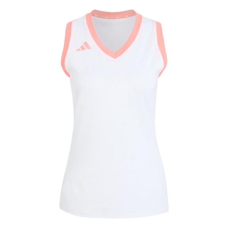 adidas adidas Quickset &auml;rmelloses Volleyballtrikot Funktionstank Damen - White / Frozen Turbo / Solar Turbo - 0 | SportScheck