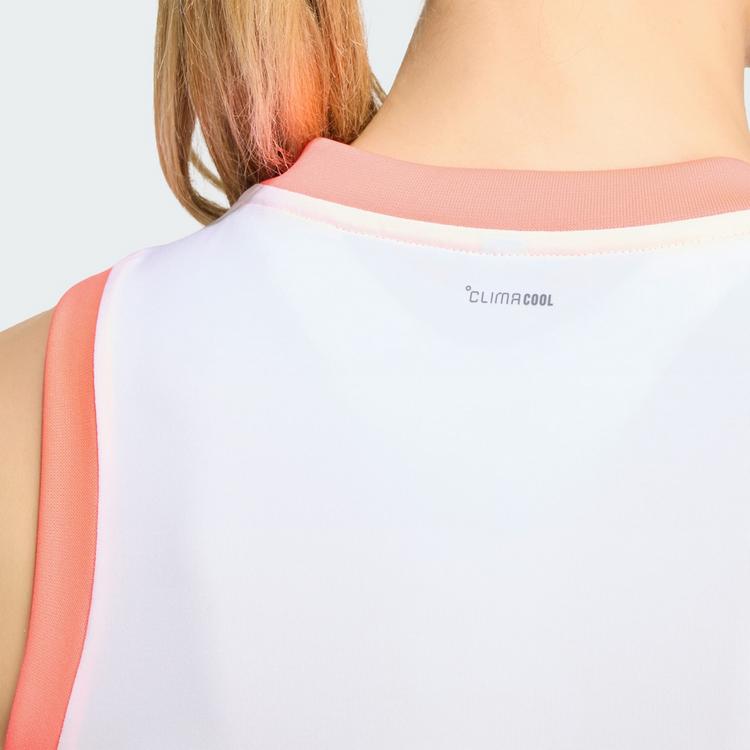 adidas adidas Quickset &auml;rmelloses Volleyballtrikot Funktionstank Damen - White / Frozen Turbo / Solar Turbo - 1 | SportScheck