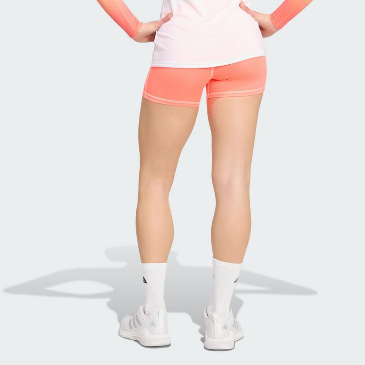 adidas adidas 3-Streifen Volleyball Shorts Tights Damen - Solar Turbo / Frozen Turbo - 1 | SportScheck