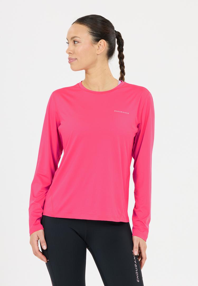 Endurance Endurance Nan Funktionsshirt Damen - 4295 Fuchsia Fedora - 1 | SportScheck