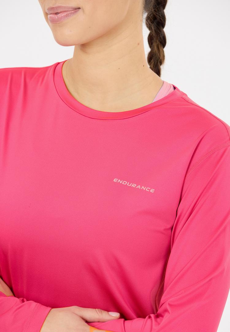 Endurance Endurance Nan Funktionsshirt Damen - 4295 Fuchsia Fedora - 1 | SportScheck