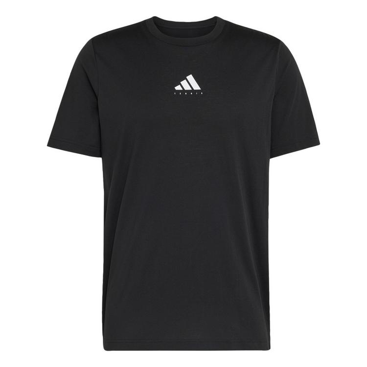 adidas adidas TENNIS CATEGORY GRAPHIC T-SHIRT T-Shirt Herren - Black / White - 0 | SportScheck