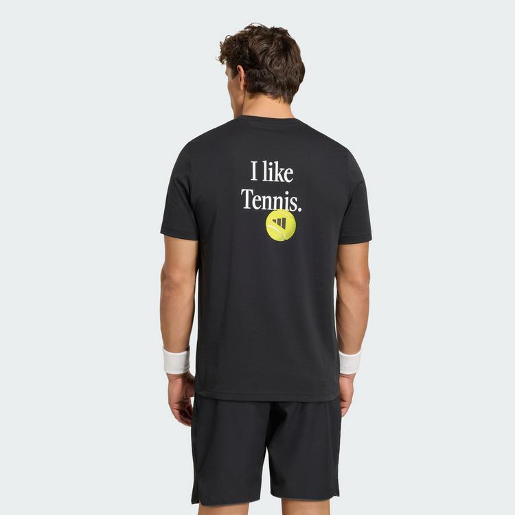 adidas adidas TENNIS CATEGORY GRAPHIC T-SHIRT T-Shirt Herren - Black / White - 1 | SportScheck