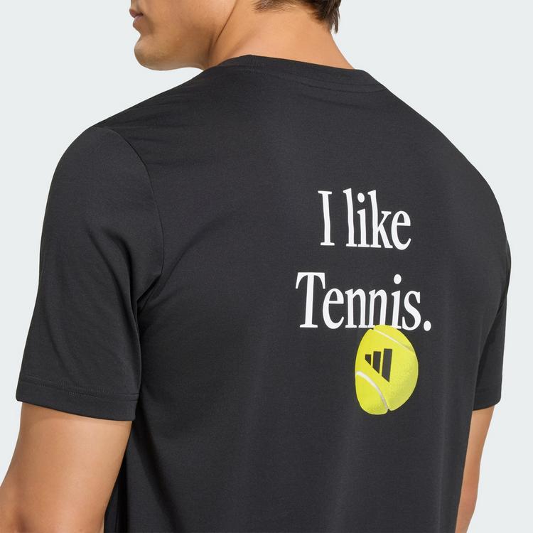 adidas adidas TENNIS CATEGORY GRAPHIC T-SHIRT T-Shirt Herren - Black / White - 1 | SportScheck