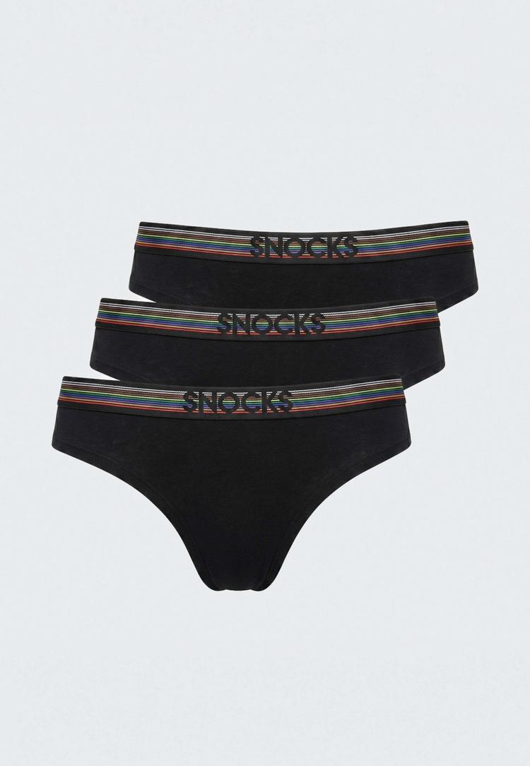 Snocks Snocks Brazilian Slips Unterhose Damen - Schwarz (Pride) - 0 | SportScheck