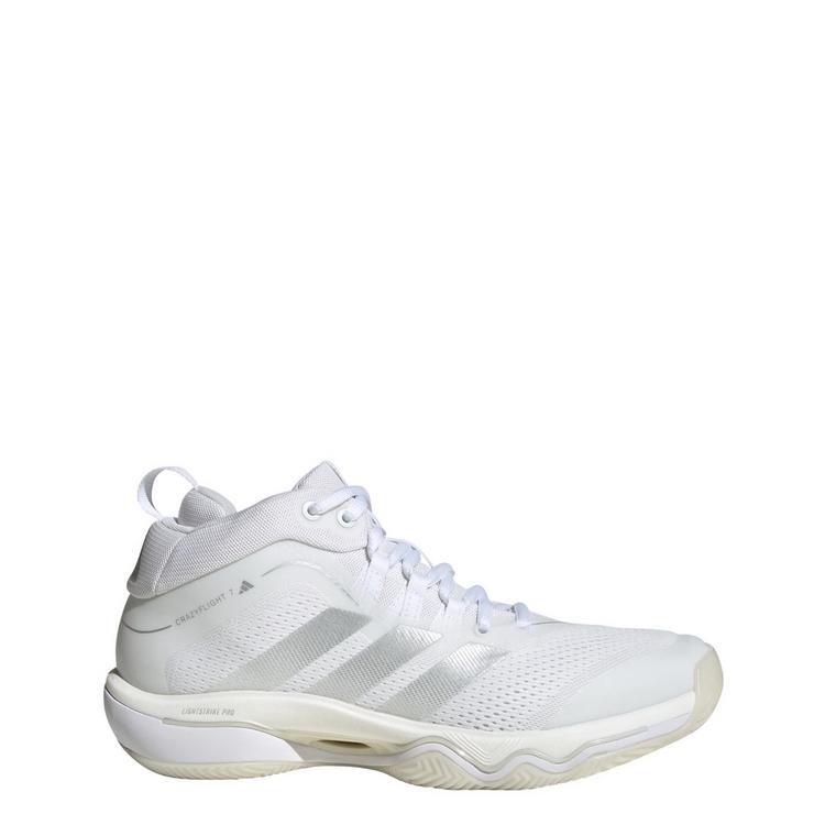 adidas adidas CRAZYFLIGHT&nbsp;7 SCHUH Hallenschuhe Damen - Cloud White / Silver Metallic / Cloud White - 0 | SportScheck