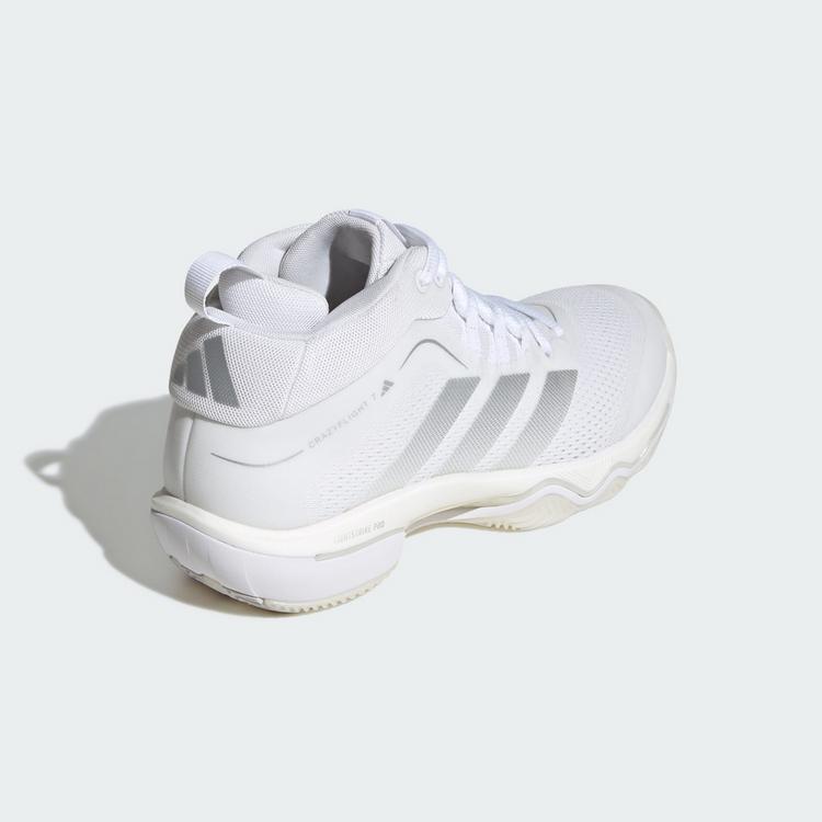 adidas adidas CRAZYFLIGHT&nbsp;7 SCHUH Hallenschuhe Damen - Cloud White / Silver Metallic / Cloud White - 4 | SportScheck