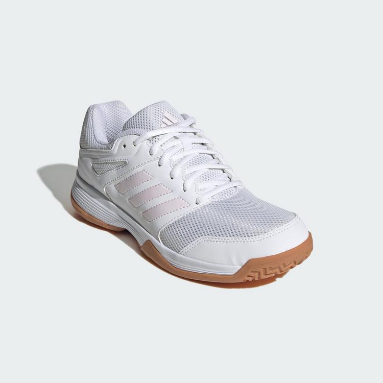 adidas adidas Speedcourt IN Schuh Hallenschuhe Damen - Cloud White / Distilled Pink / Core Black - 3 | SportScheck