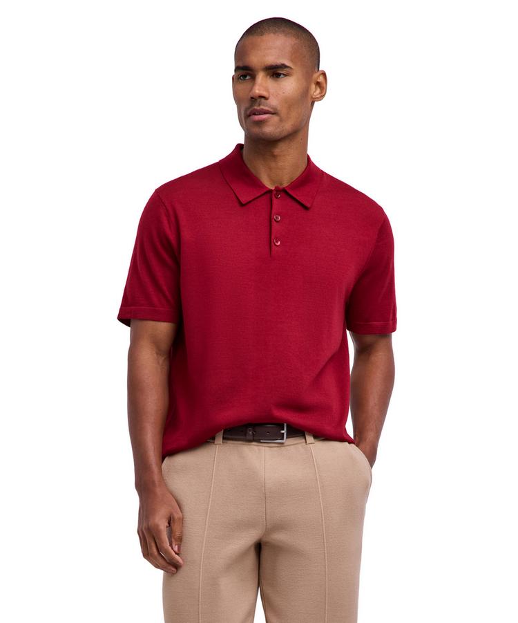 Falke Falke Merino Ultrafine Poloshirt Herren - red velvet (8264) - 0 | SportScheck