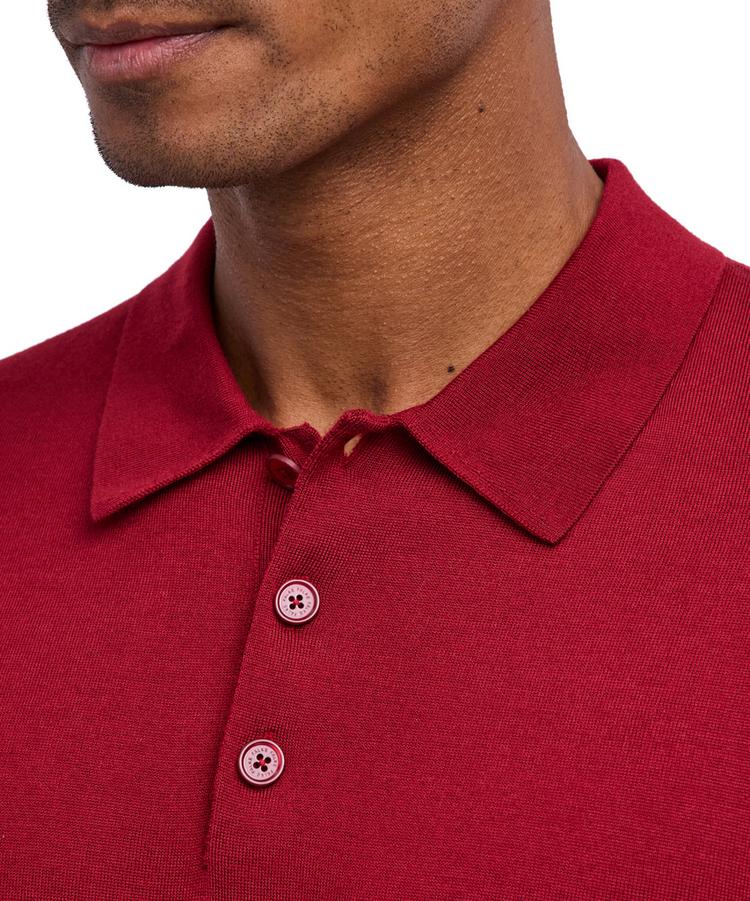 Falke Falke Merino Ultrafine Poloshirt Herren - red velvet (8264) - 3 | SportScheck