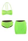 BECO BEERMANN Crinkle Butterfly Bikini Set Damen - gr&uuml;n