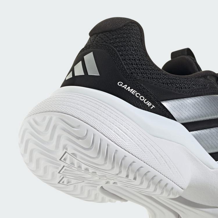 adidas adidas GameCourt 3 All Court Tennisschuh Tennisschuhe Damen - Core Black / Silver Metallic / Cloud White - 7 | SportScheck