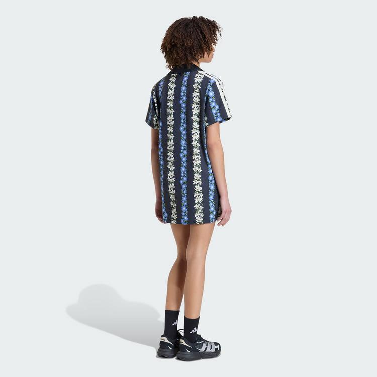 adidas adidas ADIDAS X FARM RIO KLEID Kleid Damen - Black / Cream White / Multicolor - 1 | SportScheck