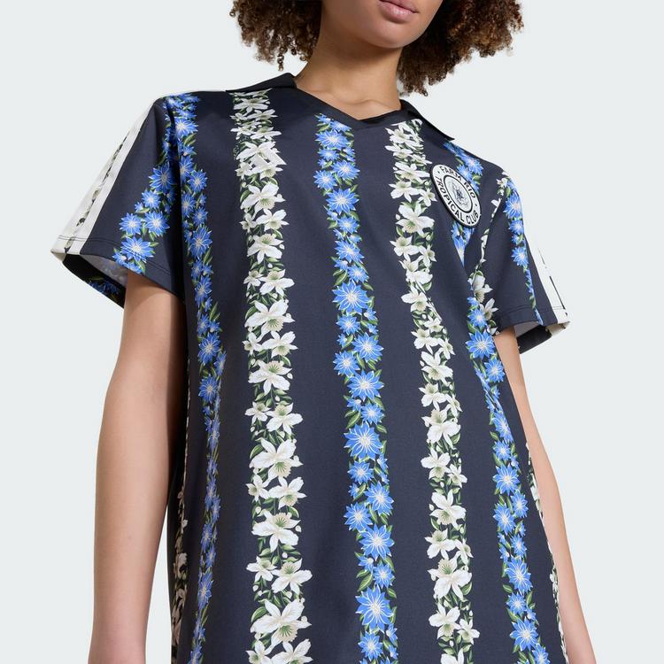 adidas adidas ADIDAS X FARM RIO KLEID Kleid Damen - Black / Cream White / Multicolor - 0 | SportScheck
