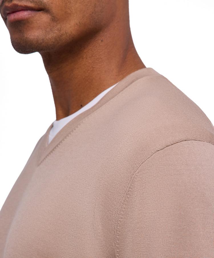 Falke Falke Merino Ultrafine V-Neck Strickpullover Herren - sesame (4390) - 2 | SportScheck