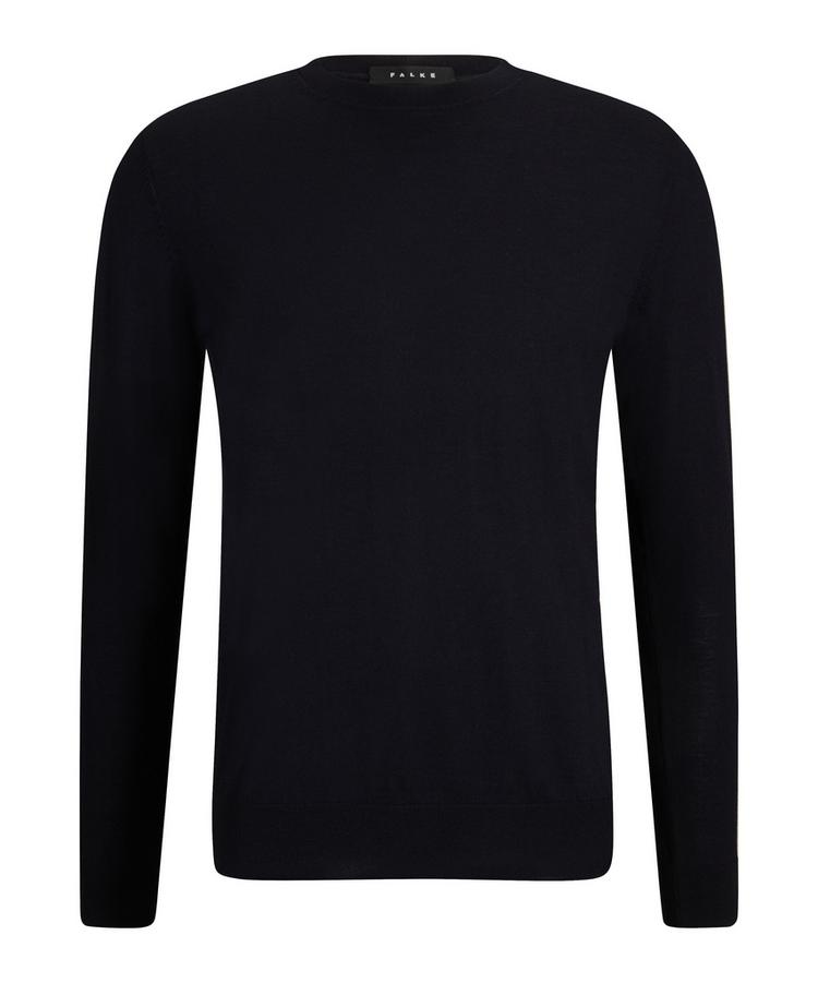 Falke Falke Merino Ultrafine Crew Neck Strickpullover Herren - night sky (6437) - 0 | SportScheck