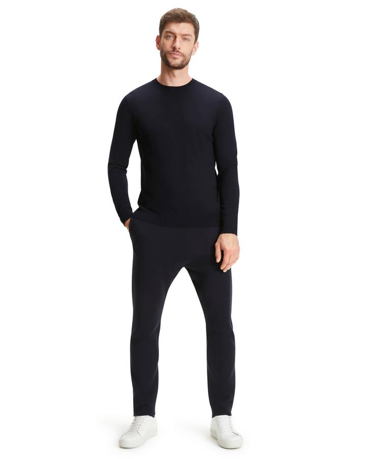 Falke Falke Merino Ultrafine Crew Neck Strickpullover Herren - night sky (6437) - 3 | SportScheck