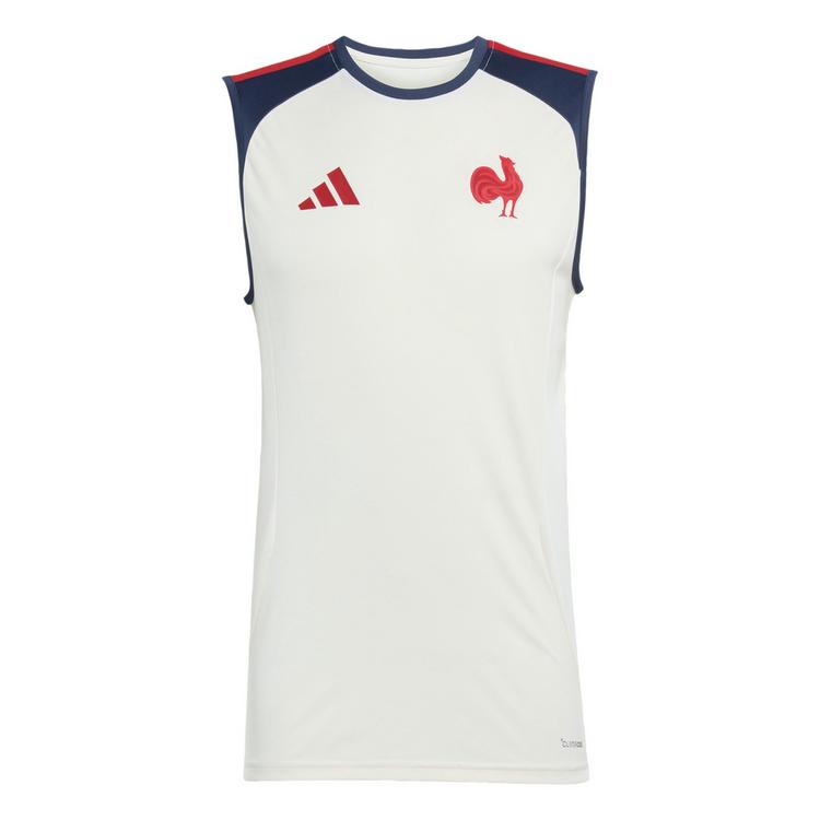 adidas adidas Frankreich Rugby Singlet Funktionstank Herren - Cream White / Shadow Navy - 0 | SportScheck