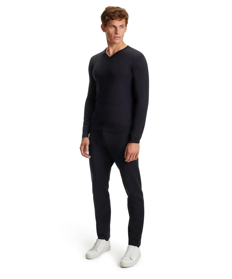 Falke Falke Merino Ultrafine V-Neck Strickpullover Herren - night sky (6437) - 2 | SportScheck
