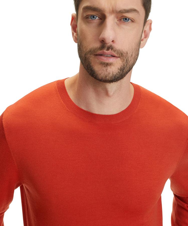 Falke Falke Merino Ultrafine Crew Neck Strickpullover Herren - rust (8404) - 2 | SportScheck