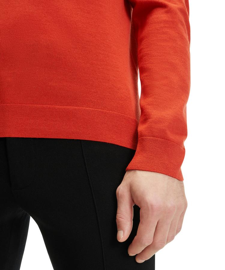 Falke Falke Merino Ultrafine Crew Neck Strickpullover Herren - rust (8404) - 3 | SportScheck