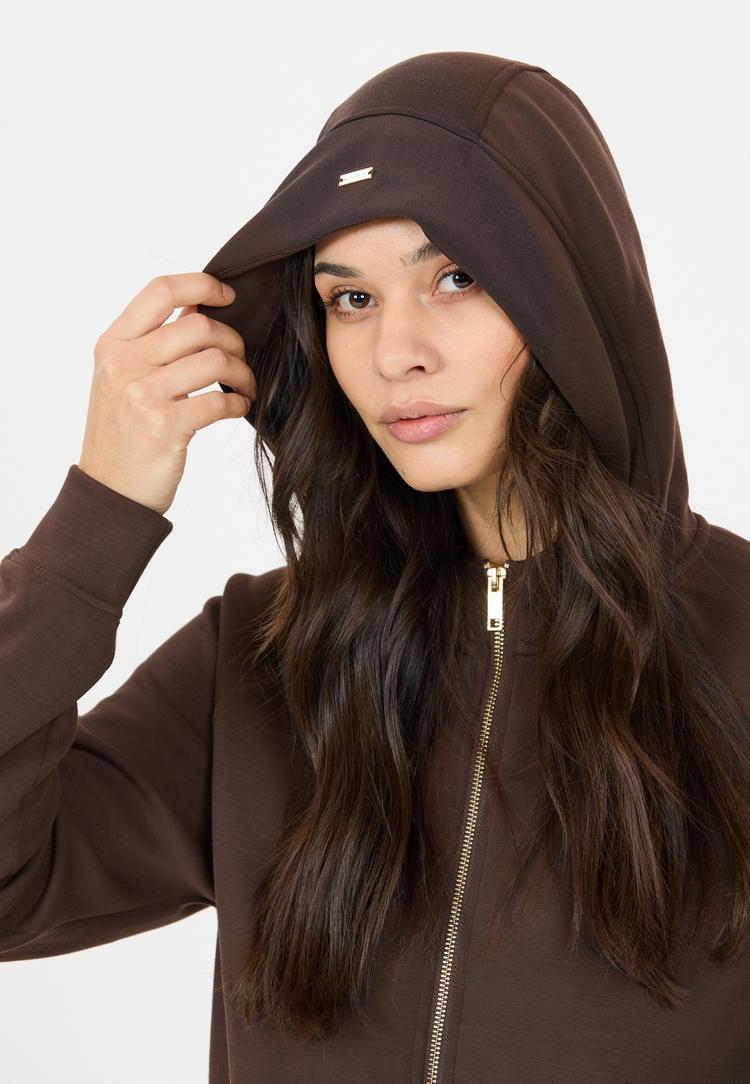 Athlecia Athlecia Jacey Funktionssweatshirt Damen - 1294 Chocolate Torte - 2 | SportScheck