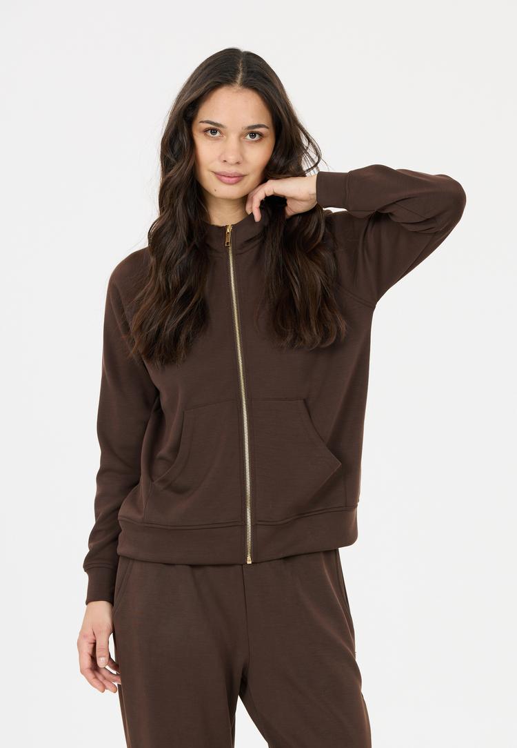 Athlecia Athlecia Jacey Funktionssweatshirt Damen - 1294 Chocolate Torte - 4 | SportScheck