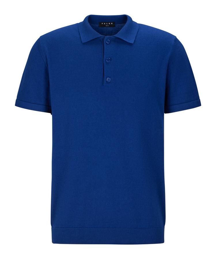 Falke Falke Cotton Polo Shirt Poloshirt Herren - royal blue (6051) - 0 | SportScheck
