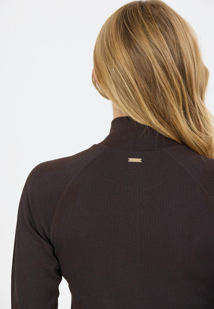 Athlecia Athlecia Cozi Langarmshirt Damen - 1294 Chocolate Torte - 2 | SportScheck