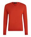 Falke Merino Ultrafine V-Neck Strickpullover Herren - rust (8404)